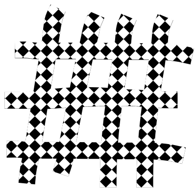 Shape Abstract Waffle Reticulum Element from Organica (Texturized) Set