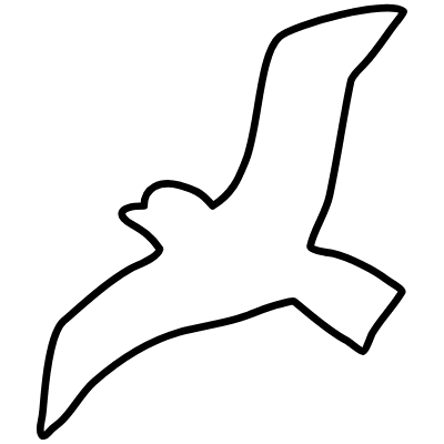 Shape Bird Nature Element from Organica (Line) Set