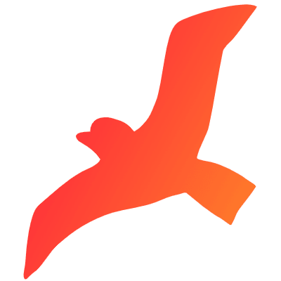 Shape Bird Nature Element from Organica (Gradient) Set