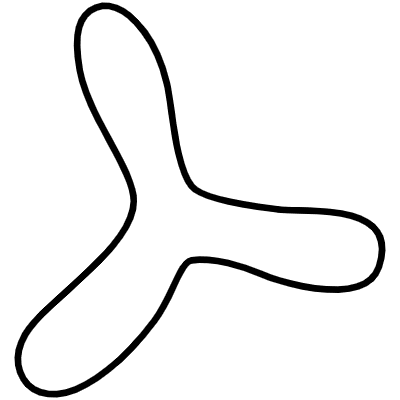 Shape Flower Nature 2 Element from Organica (Line) Set