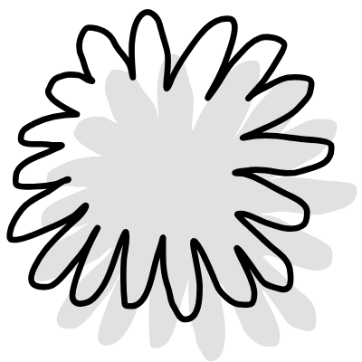 Shape Flower Nature Daisy Element from Organica (Combo) Set