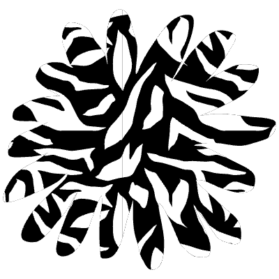 Shape Flower Nature Daisy Element from Organica (Texturized) Set