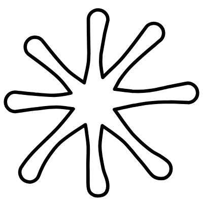 Shape Flower Nature Splash Element from Organica (Duo) Set