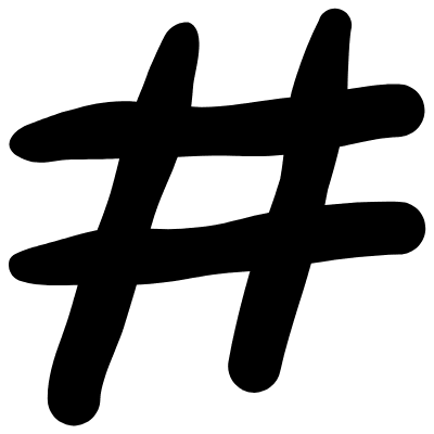 Shape Hashtag Waffle Element from Organica (Solid) Set