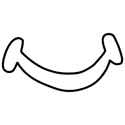 Shape Smile Mouth Element from Organica (Line) Set