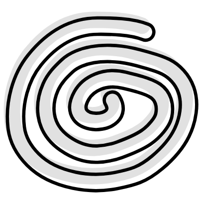 Shape Spiral Circle Element from Organica (Combo) Set