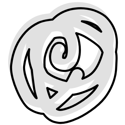 Shape Spiral Drawing Element from Organica (Combo) Set