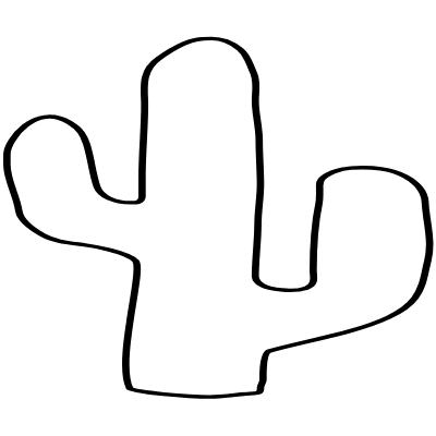 Shape Tree Cactus Nuture Element from Organica (Line) Set