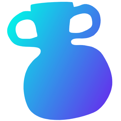 Shape Vase Ancient Jar Element from Organica (Gradient) Set