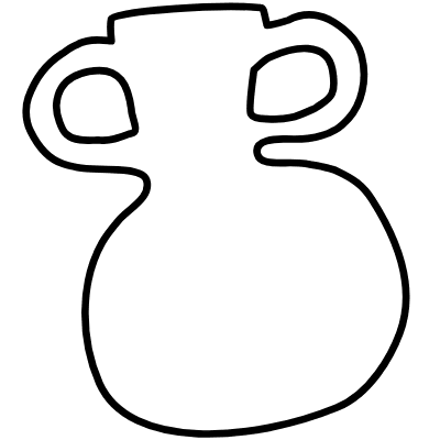 Shape Vase Ancient Jar Element from Organica (Duo) Set