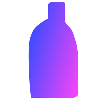 Shape Vase Bottle Element from Organica (Gradient) Set