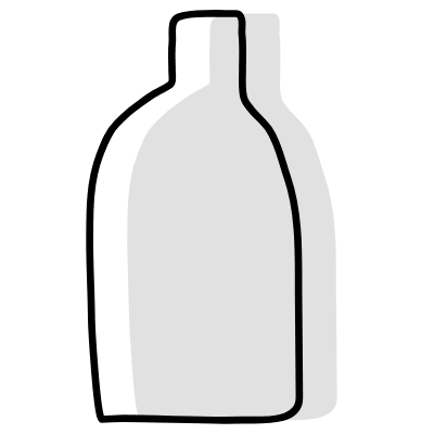 Shape Vase Bottle Element from Organica (Combo) Set