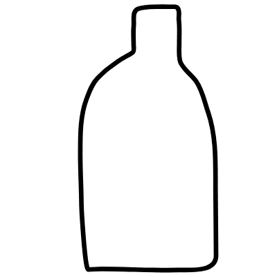 Shape Vase Bottle Element from Organica (Duo) Set