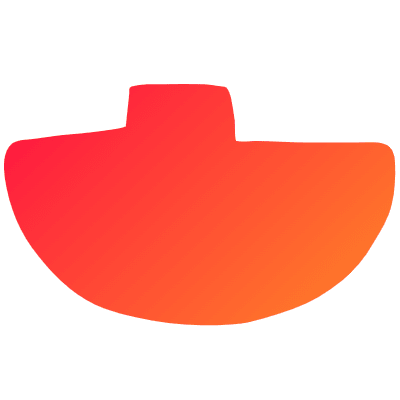 Shape Vase Half Circle Element from Organica (Gradient) Set