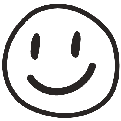 Smiley Element from Doodles (Monochrome) Set