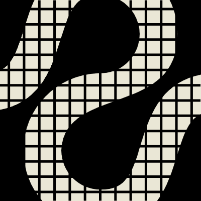Snake Checker Element from Pop Tiles (Monochrome) Set