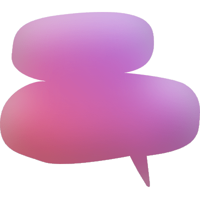 Speech Bubble Double Element from Inky (Gradient) Set