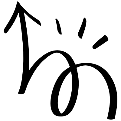 Spiral Arrow Doodle 11 Element from Arrows (Sketch Style) Set