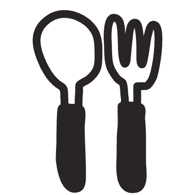 Spoon Folk Element from Doodles (Monochrome) Set