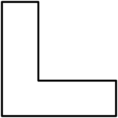Square Corner Element from Geometrica (Line) Set