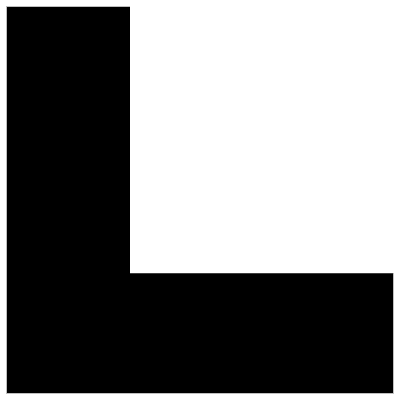 Square Corner Element from Geometrica (Solid) Set