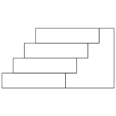 Stairs 1 Element from Symbols 3D - Line Set