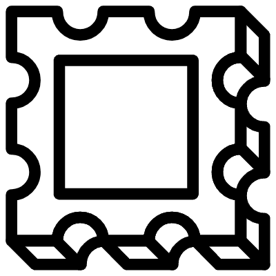 Stamp Frame Element from 3D Fun (Line) Set