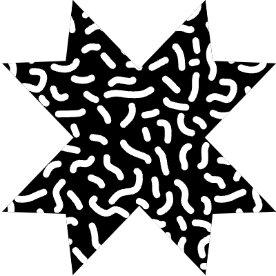 Star Ribbon Cross Element from Geometrica (Texturized) Set