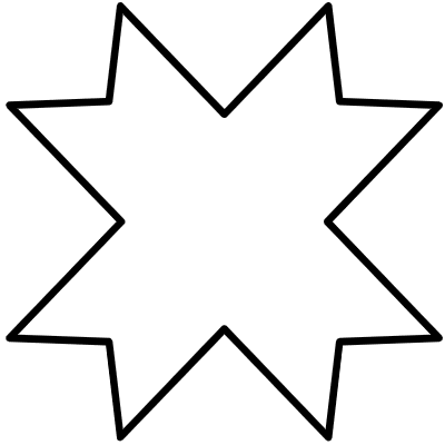 Star Ribbon Cross Element from Geometrica (Duo) Set
