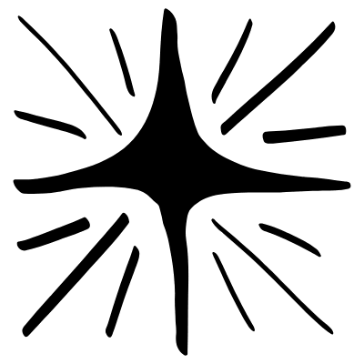 Star Sparkle Shine Doodle 1 Element from Scribbles (Sketch Style) Set