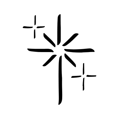 Star Sparkle Shine Doodle 6 Element from Scribbles (Sketch Style) Set