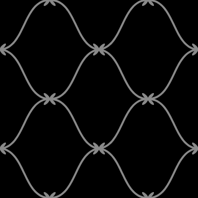 Subtle Dark Abstract Seamless Flower Pattern Element from Minimal Patterns (Dark) Set