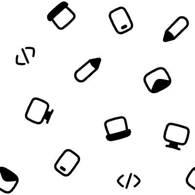 Subtle Light Email Icons Pattern Element from Minimal Patterns (Line) Set