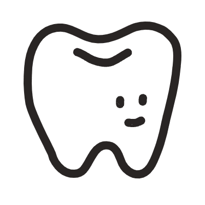 Teeth Element from Doodles (Monochrome) Set