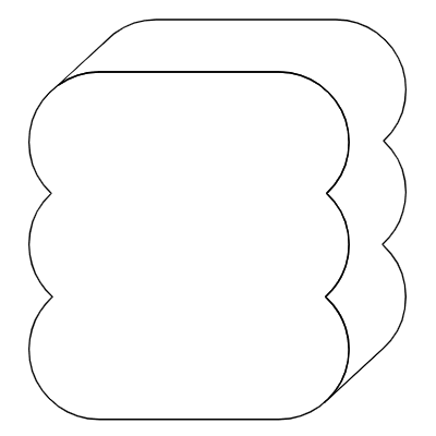 Terminator Triple Element from 3D Motifs (Line) Set