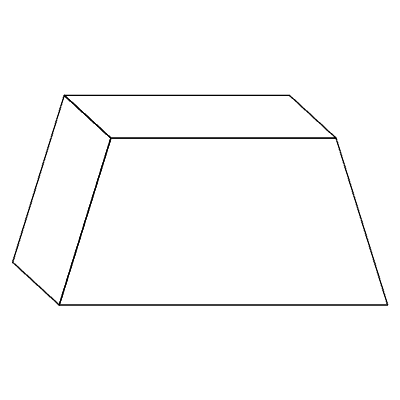Trapezoid Element from 3D Motifs (Line) Set