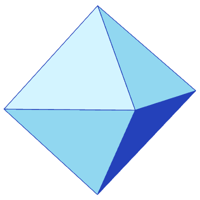 Triangle Pyramid Octahedron 3 Element from 3D Motifs (Duo) Set