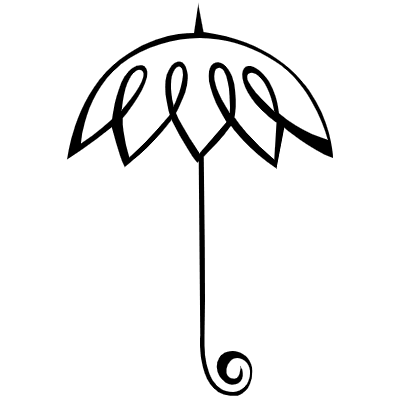 Umbrella Element from Flourishes Motifs Set