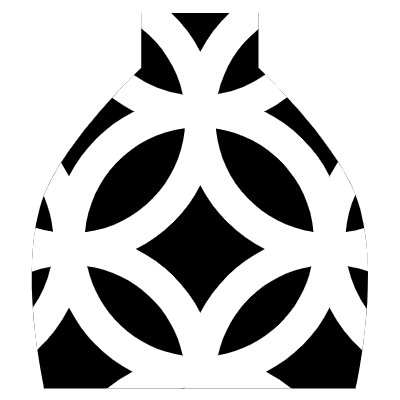 Vase 2 Element from Geometrica (Texturized) Set