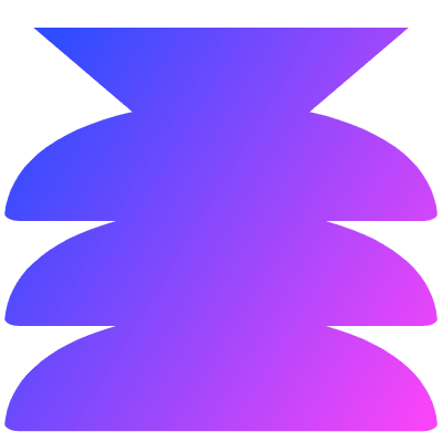 Vase Half Circle Modern Element from Geometrica (Gradient) Set