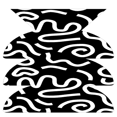 Vase Half Circle Modern Element from Geometrica (Texturized) Set