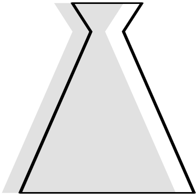 Vase Triangle Element from Geometrica (Combo) Set
