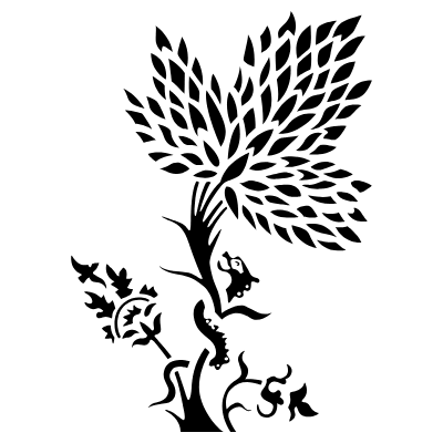 Vignette Drawing Frame 9 Element from Vintage Floral Motifs Set