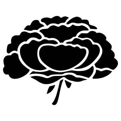 Vignette Flower Leaves 8 Element from Vintage Floral Motifs Set