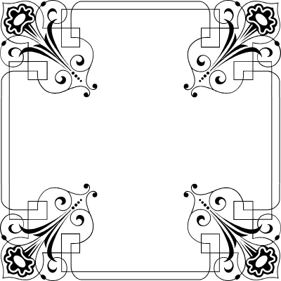 Vintage Frame Ornament 25 Element from Vintage Frames (Ornamental Squares) Set