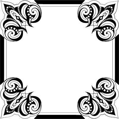 Vintage Frame Ornament 33 Element from Vintage Frames (Ornamental Squares) Set