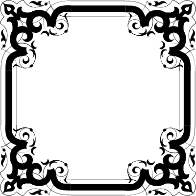 Vintage Frame Ornament 40 Element from Vintage Frames (Ornamental Squares) Set