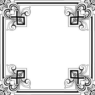 Vintage Frame Ornament 42 Element from Vintage Frames (Ornamental Squares) Set