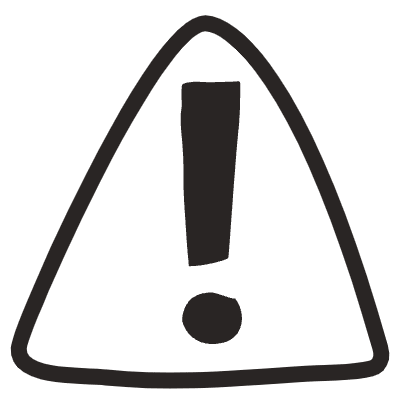 Warning Element from Doodles (Monochrome) Set