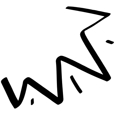 Wavy Effect Doodle Element from Scribbles (Sketch Style) Set